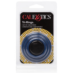Calexotics Tri-Rings Cockring Bleu